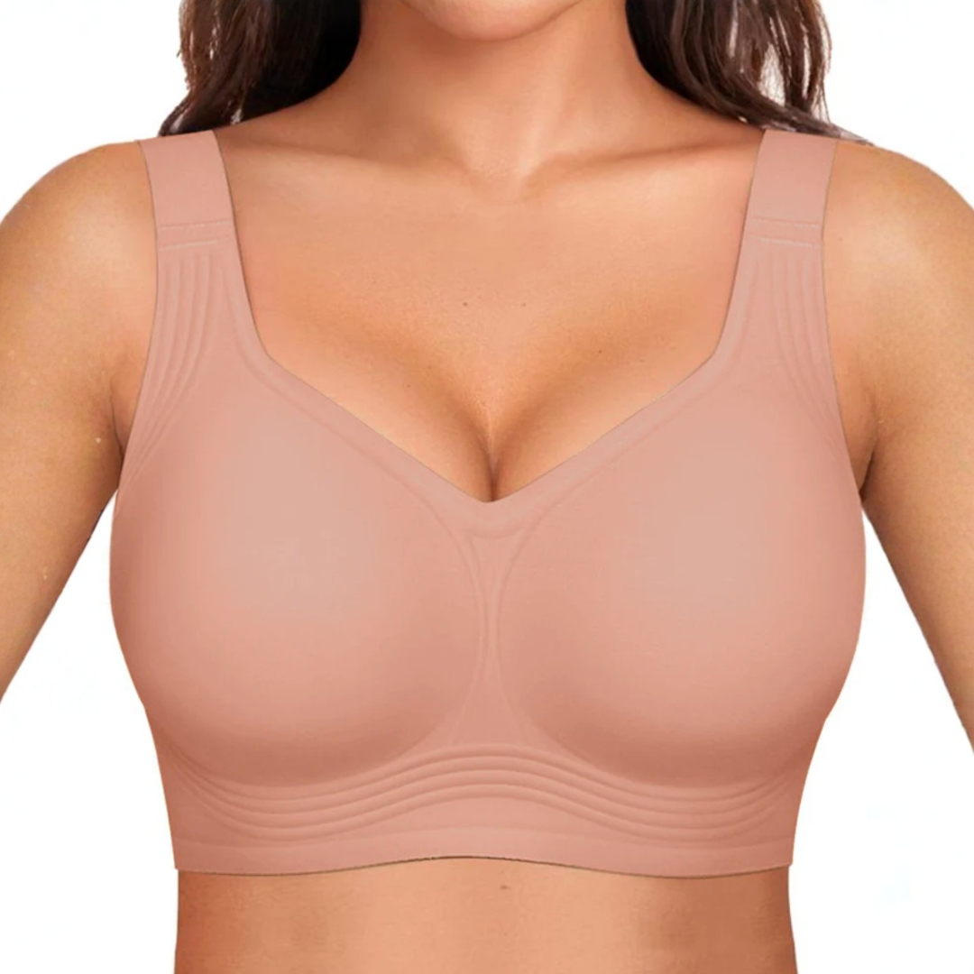 Women’s Supportive Wireless Push-Up Bra – Full Coverage, Seamless, Plus Size