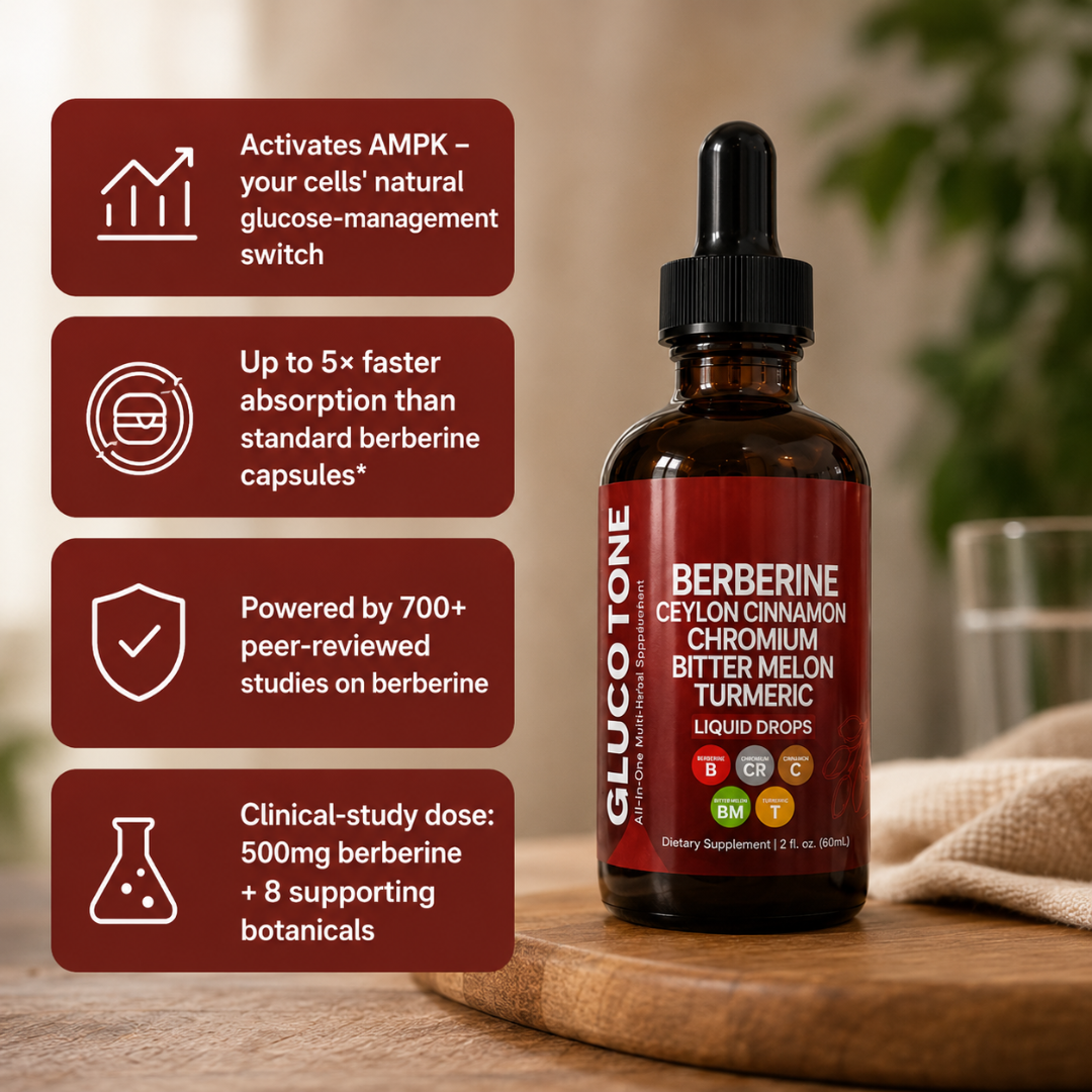 Berberine Liquid Drops - Lower Blood Sugar Naturally