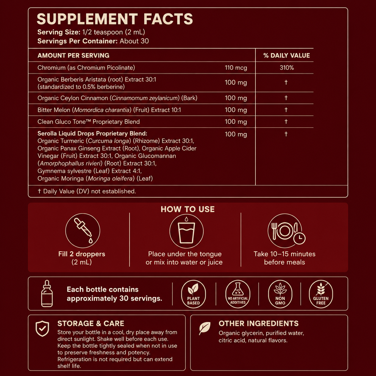 Berberine Liquid Drops - Lower Blood Sugar Naturally