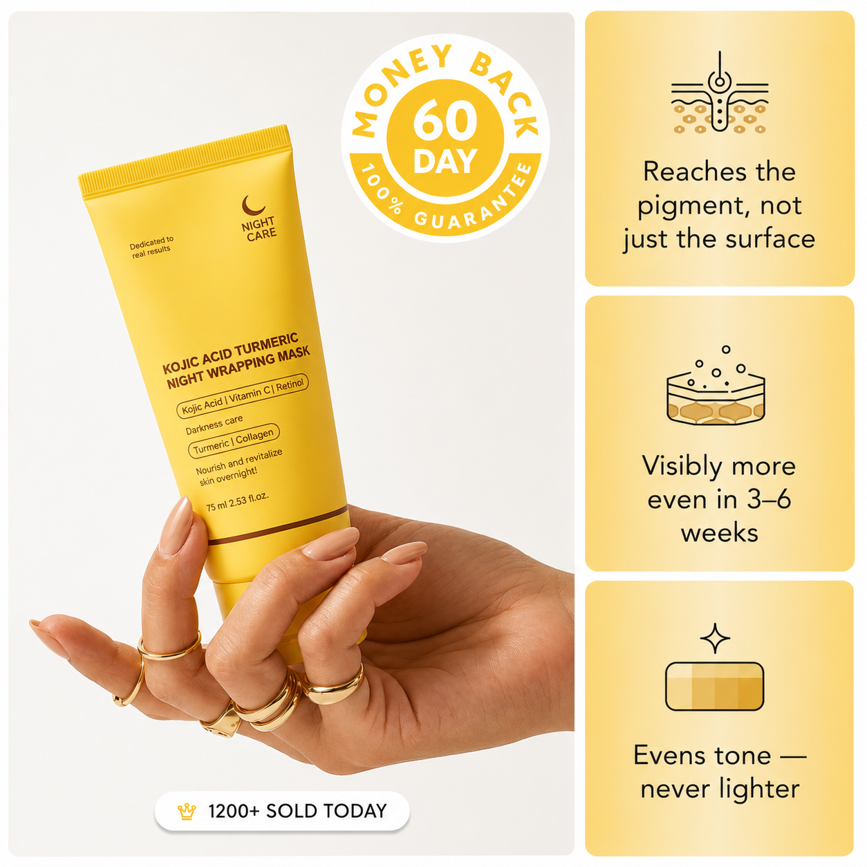 Serolla Turmeric & Kojic Acid Overnight Mask