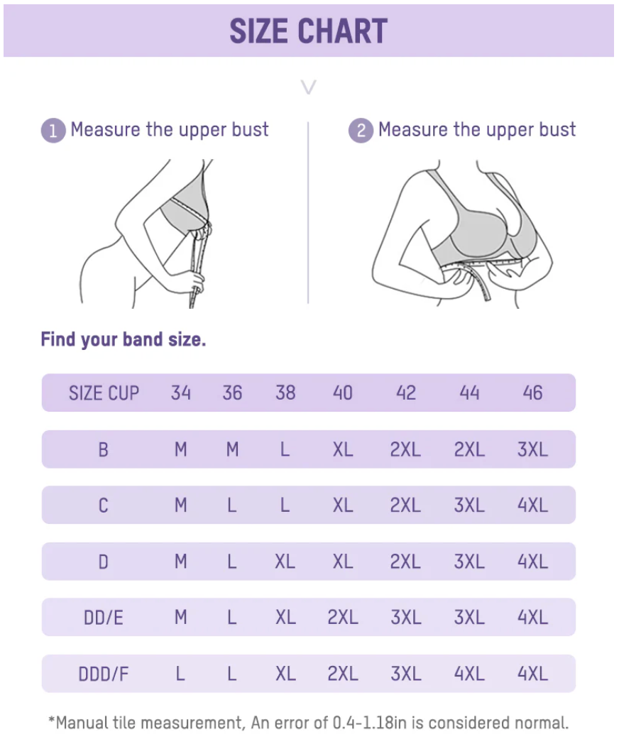 Women’s Supportive Wireless Push-Up Bra – Full Coverage, Seamless, Plus Size